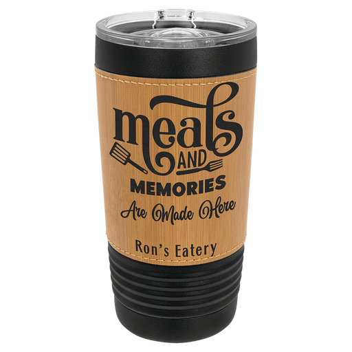 20oz Polar Camel - Black Powder-Coated w Leatherette