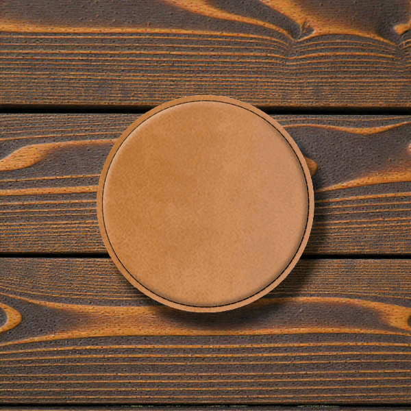 Round Leatherette Coasters