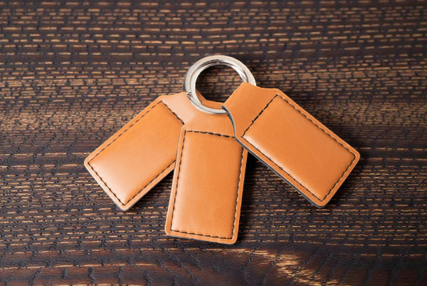 Leatherette Keychains - Custom Branded