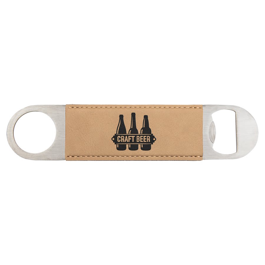 1 1/2" x 7 Leather Bottle Opener