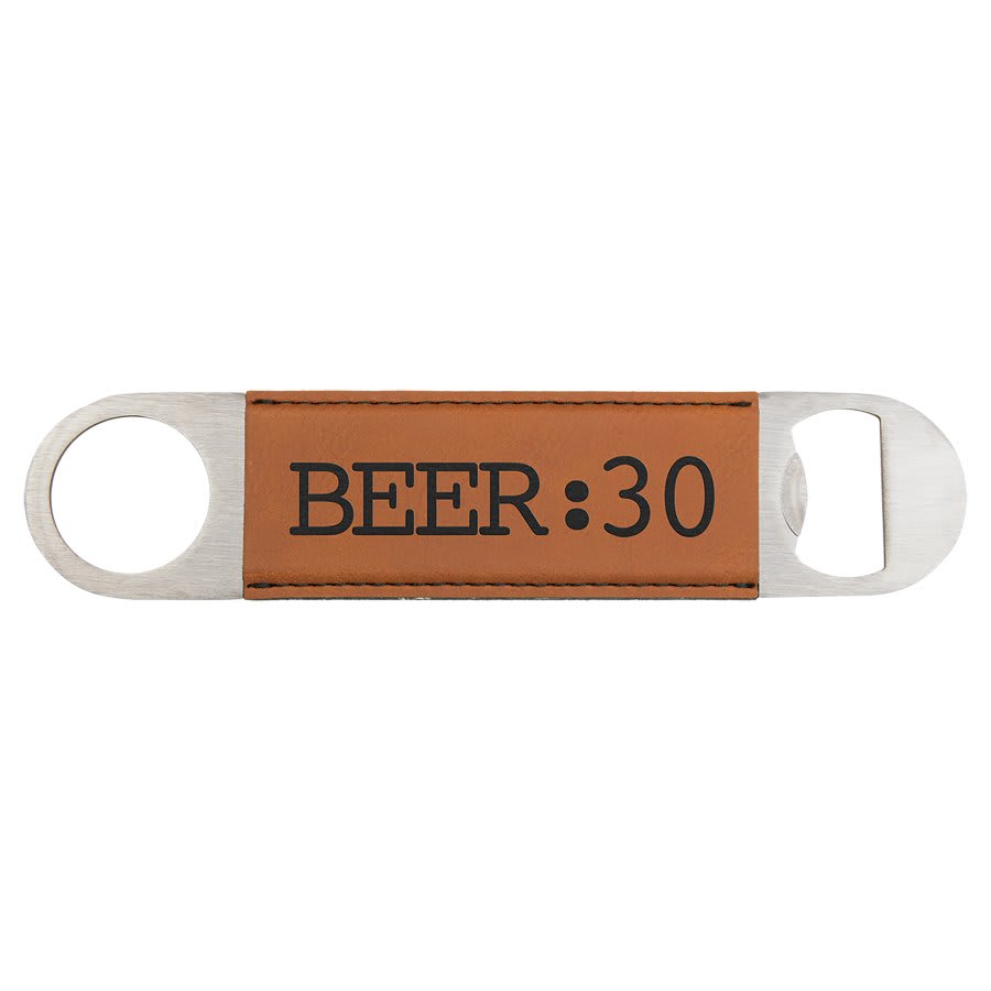 1 1/2" x 7 Leather Bottle Opener