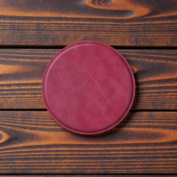 Round Leatherette Coasters