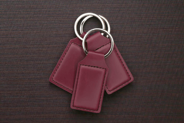 Leatherette Keychains - Custom Branded