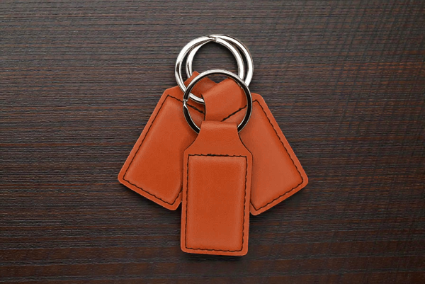 Leatherette Keychains - Custom Branded