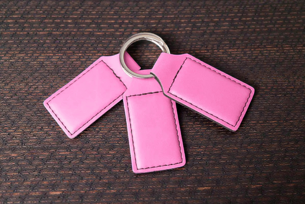 Leatherette Keychains - Custom Branded