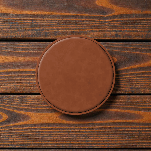 Round Leatherette Coasters