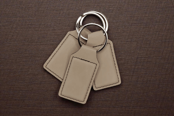 Leatherette Keychains - Custom Branded