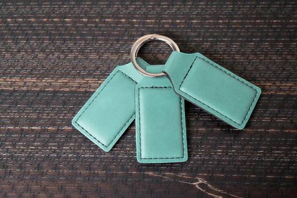 Leatherette Keychains - Custom Branded