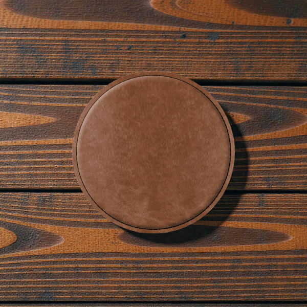 Round Leatherette Coasters