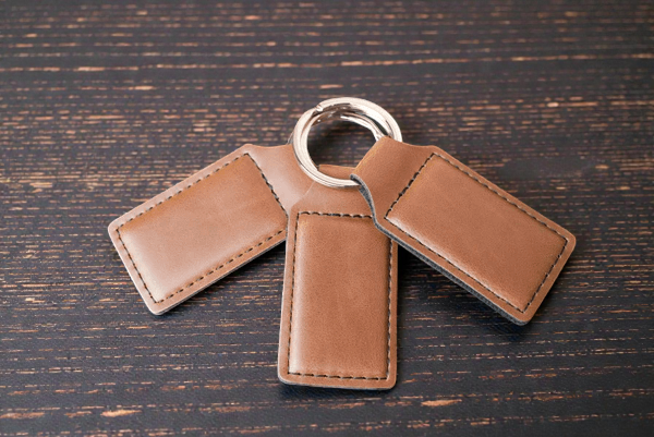 Leatherette Keychains - Custom Branded