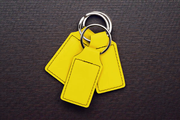 Leatherette Keychains - Custom Branded