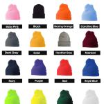 Custom Leather Patched Beanies