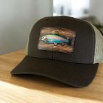 Rainbow Trout with Wooden Background